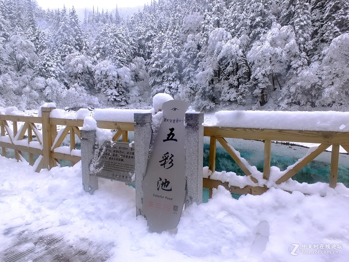 春游九寨沟观雪景