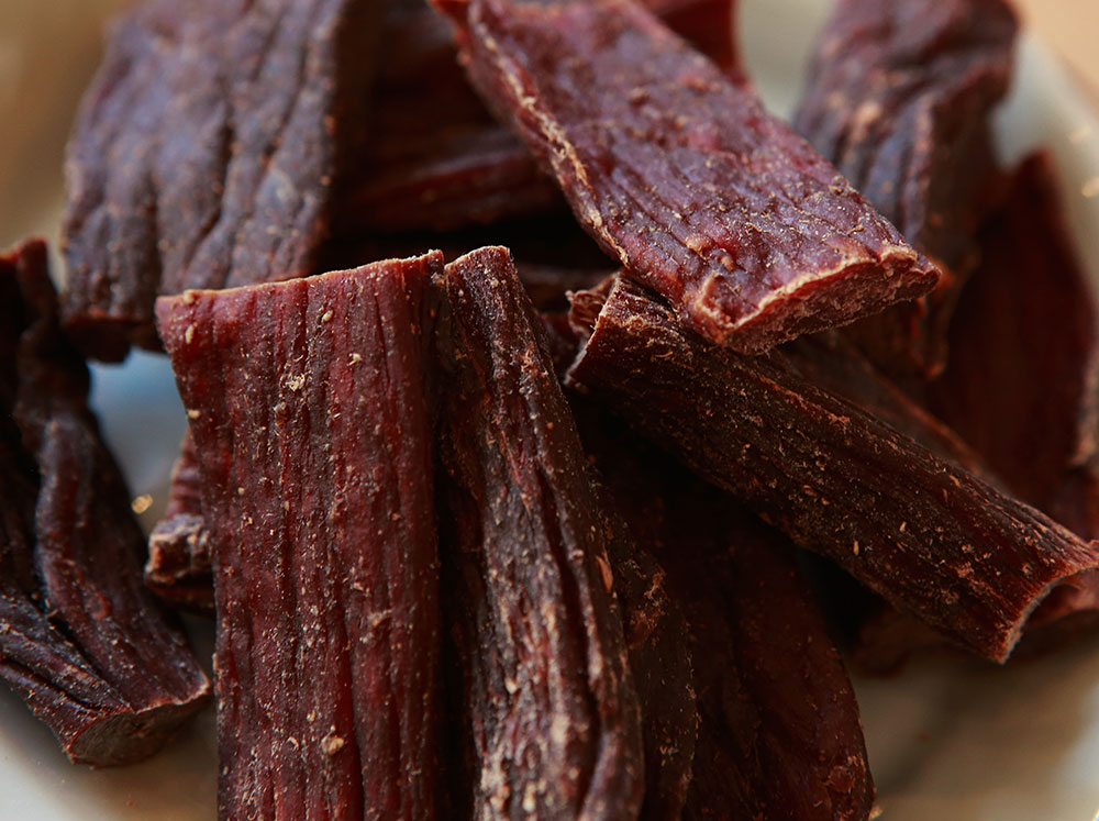 藏美特淘宝店风干牦牛肉干摄影