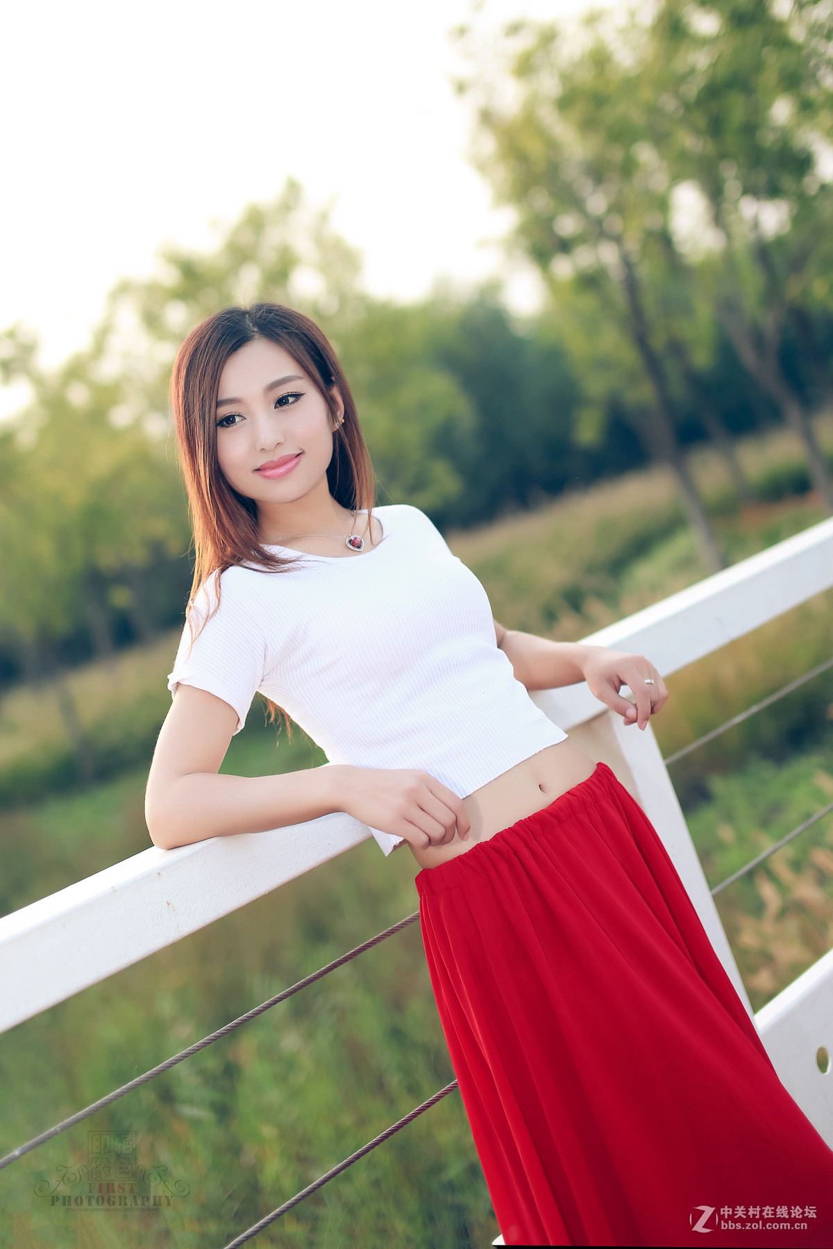 6d人像适马50mm人像美女小唯演绎桥园秋色