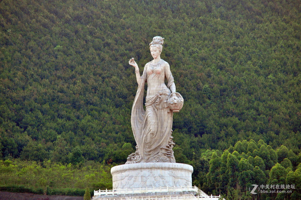 仙女湖雕像图片