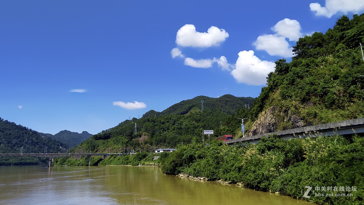 手机随拍连江口镇的北江边