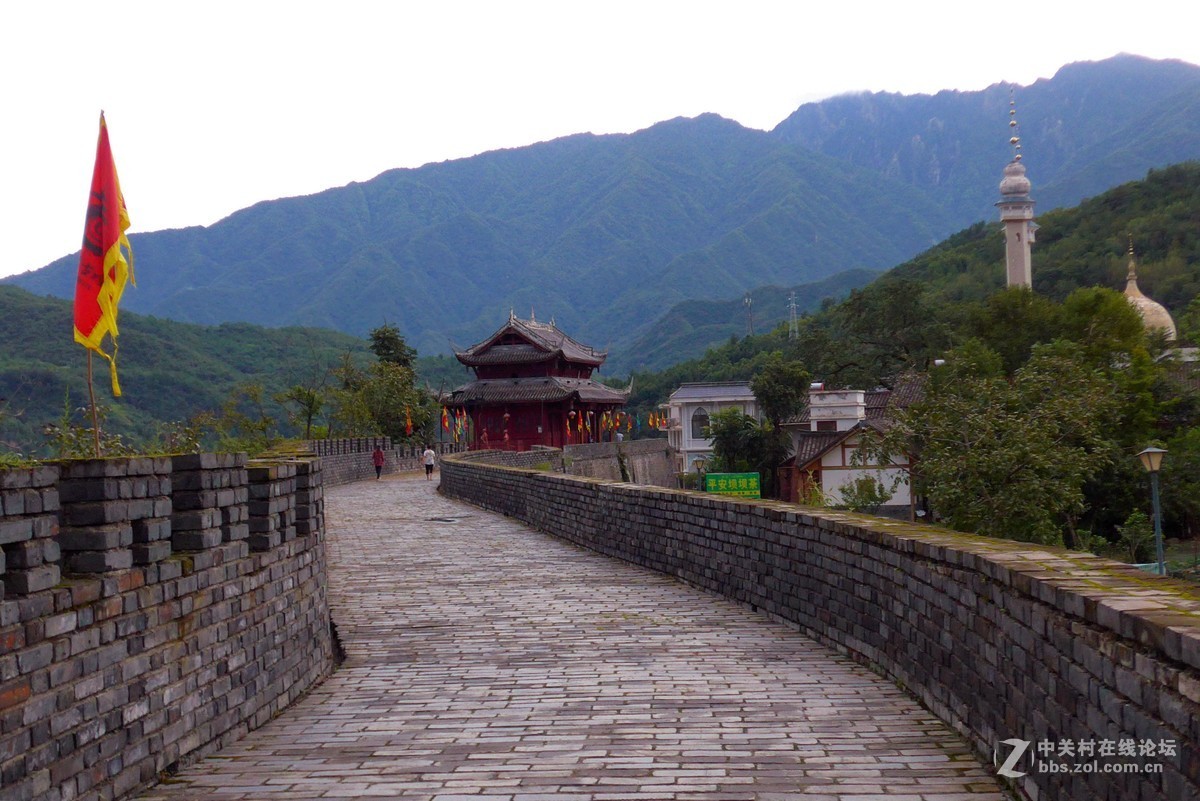 青川之美(傍晚所拍的青溪古城城墙段风景)-中关村在线摄影论坛