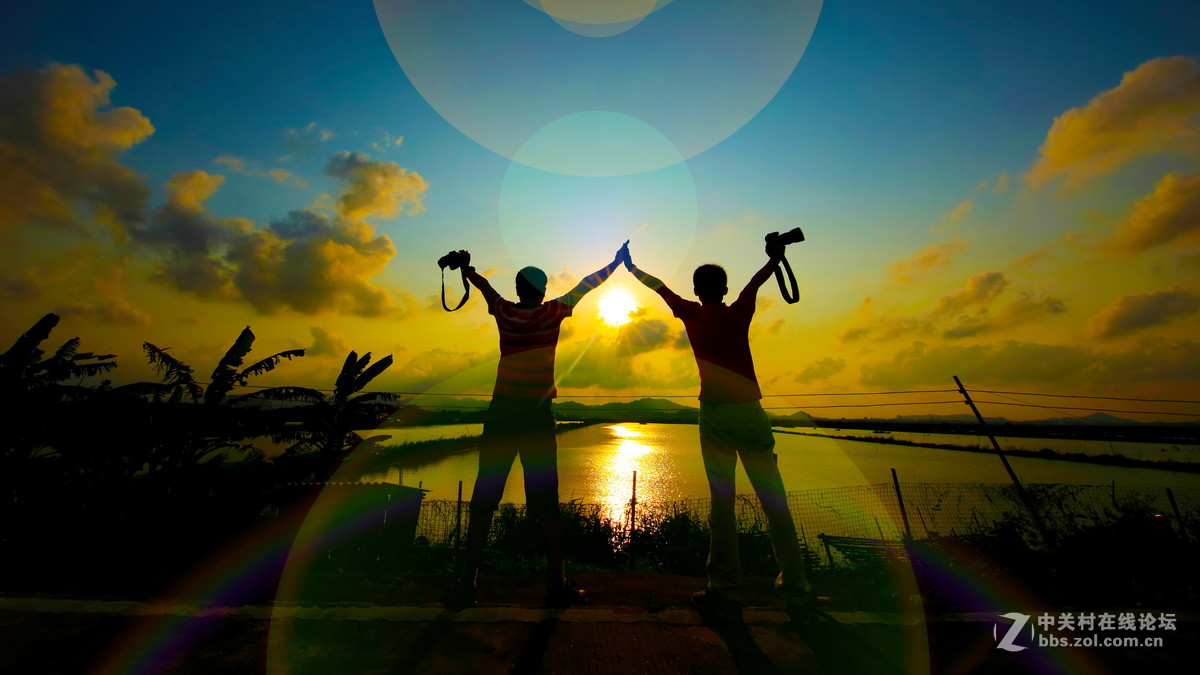 日落，色友，惬意！