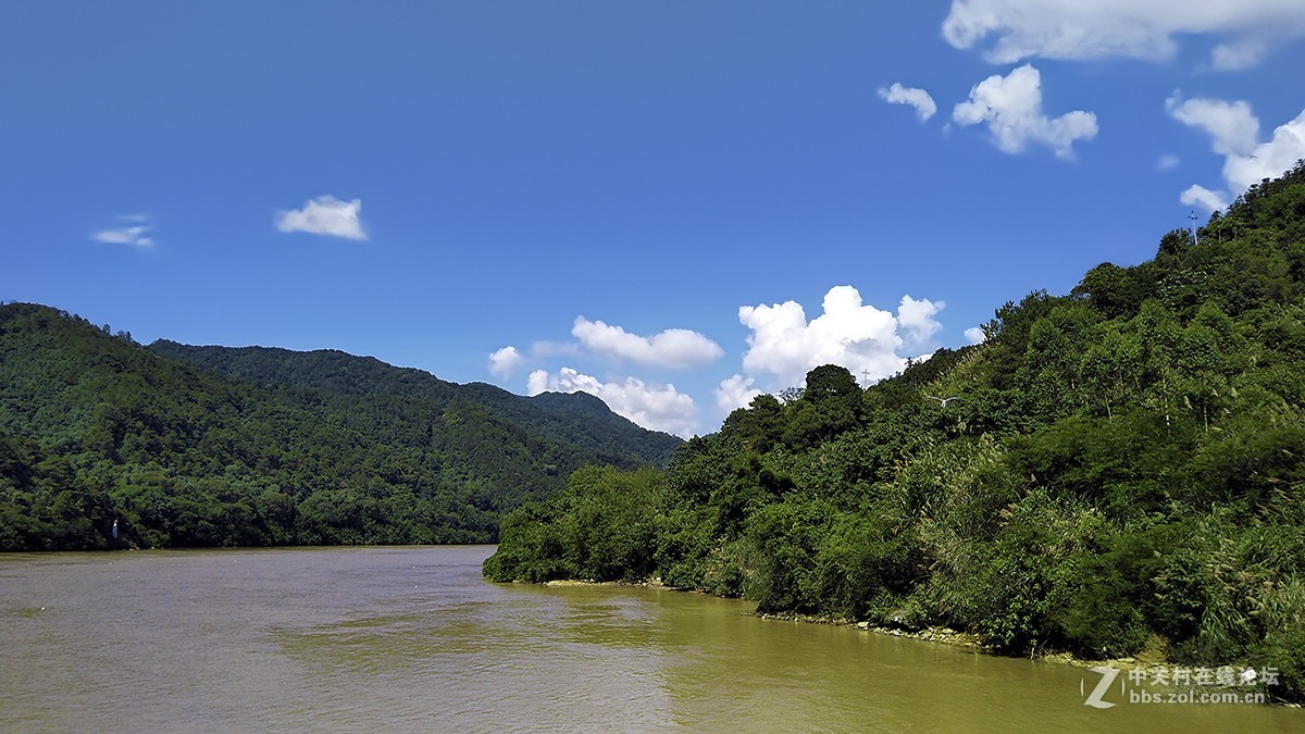 手机随拍连江口镇的北江边