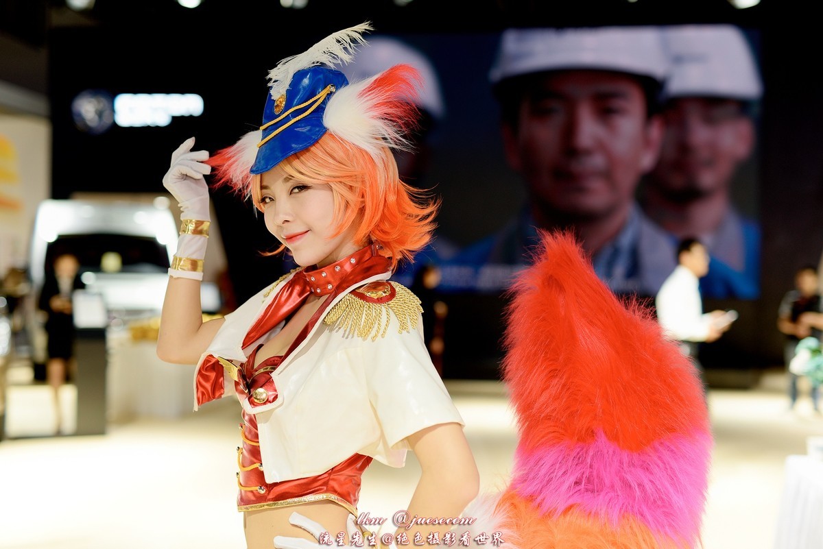 妲己！小乔！痴汉！王者荣耀COSPLAY动漫展现2017广州国际车展展台。你发现她们了吗？