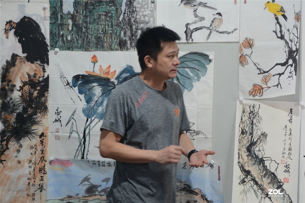 采访著名画家林海诚，录制揭阳电视台民生热线、编辑里湖前后、摄影里湖茶佬。