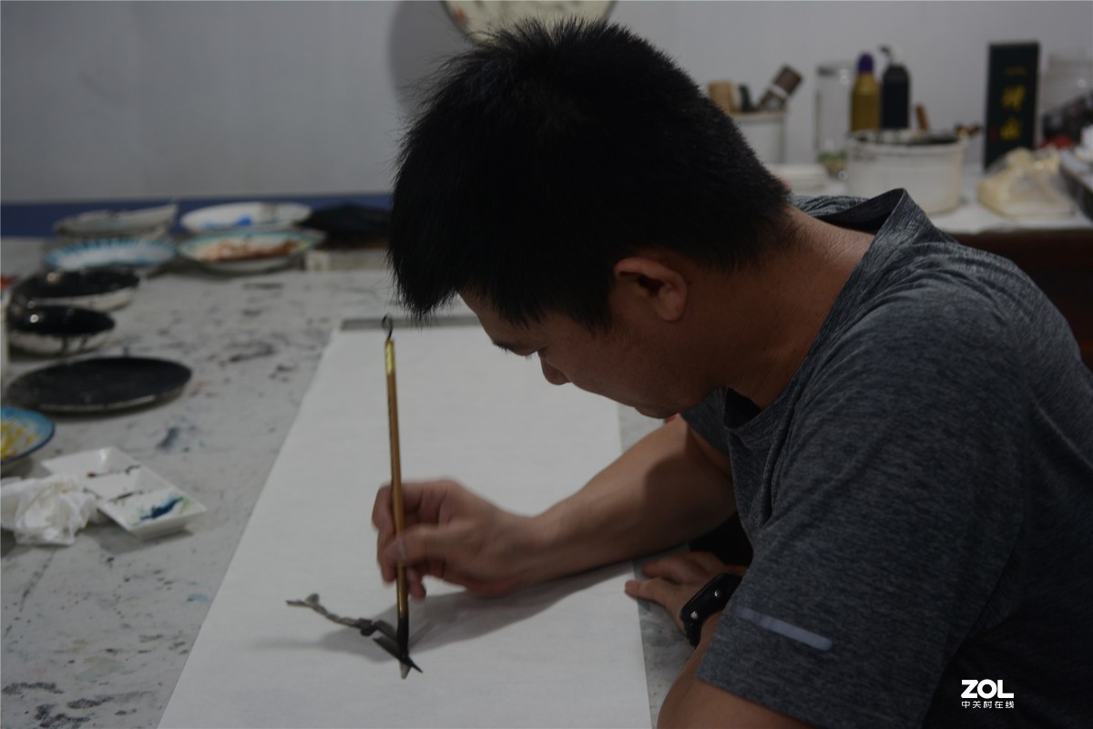 采访著名画家林海诚，录制揭阳电视台民生热线、编辑里湖前后、摄影里湖茶佬。