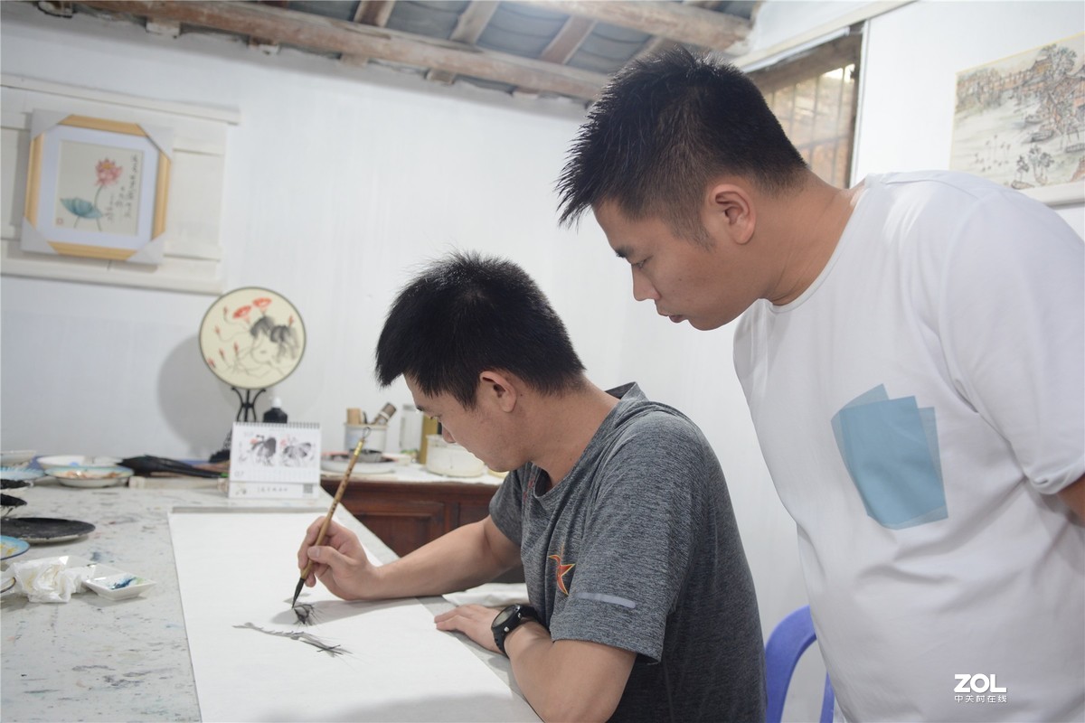 采访著名画家林海诚，录制揭阳电视台民生热线、编辑里湖前后、摄影里湖茶佬。