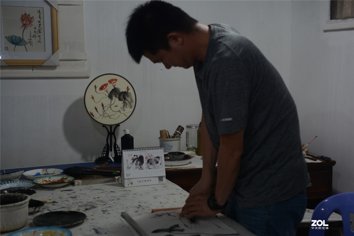 采访著名画家林海诚，录制揭阳电视台民生热线、编辑里湖前后、摄影里湖茶佬。