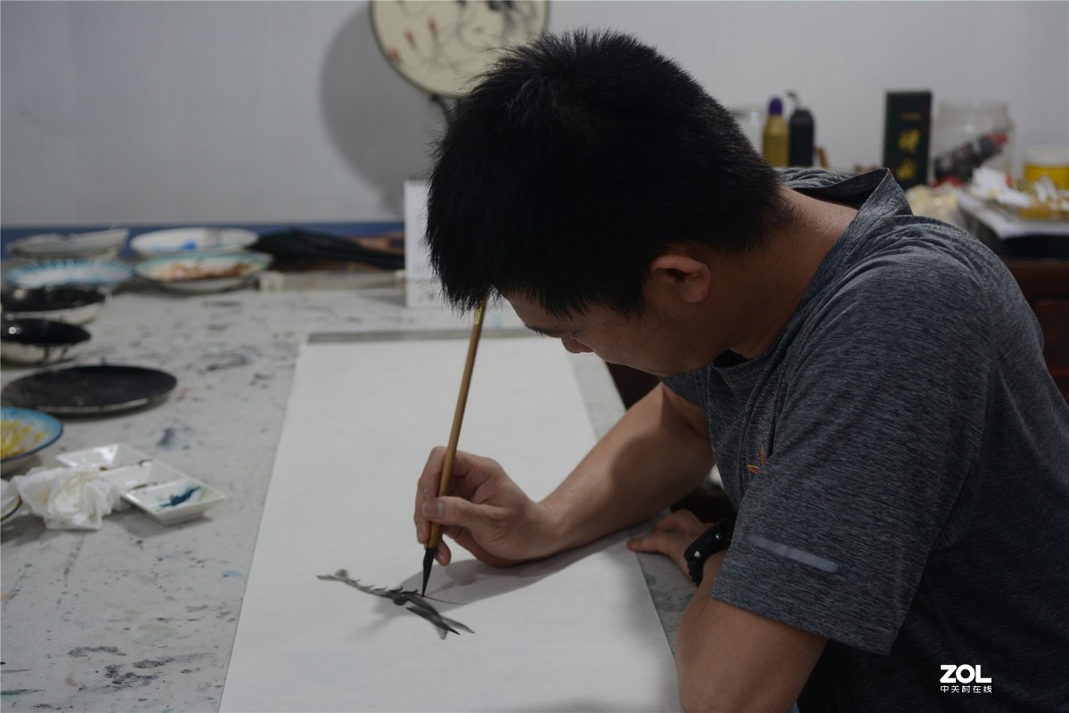 采访著名画家林海诚，录制揭阳电视台民生热线、编辑里湖前后、摄影里湖茶佬。