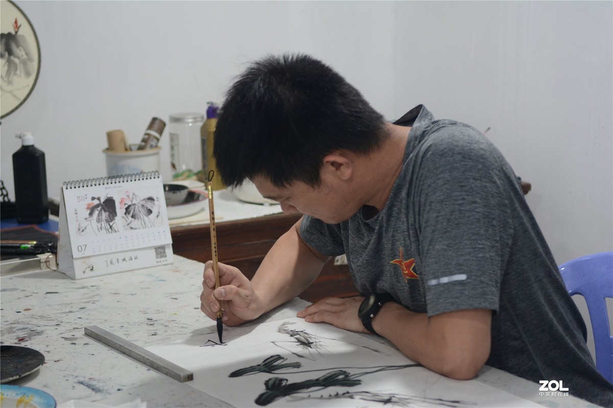 采访著名画家林海诚，录制揭阳电视台民生热线、编辑里湖前后、摄影里湖茶佬。