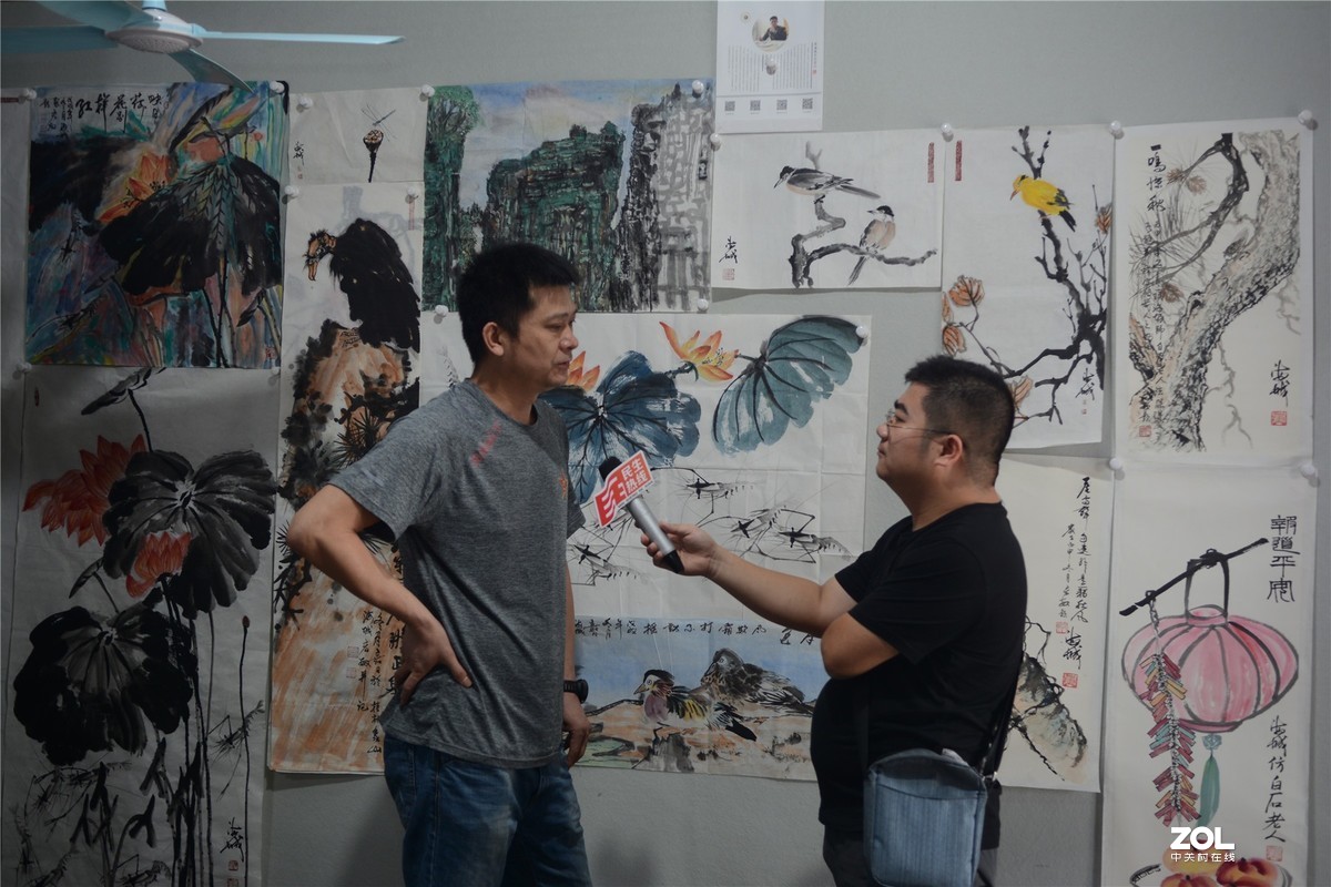 采访著名画家林海诚，录制揭阳电视台民生热线、编辑里湖前后、摄影里湖茶佬。