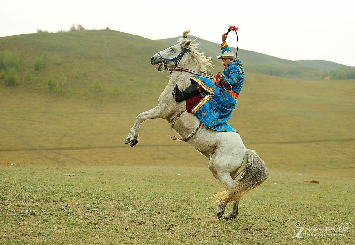 难忘乌兰布统之行（6）-----扬鞭立马         豪气冲天