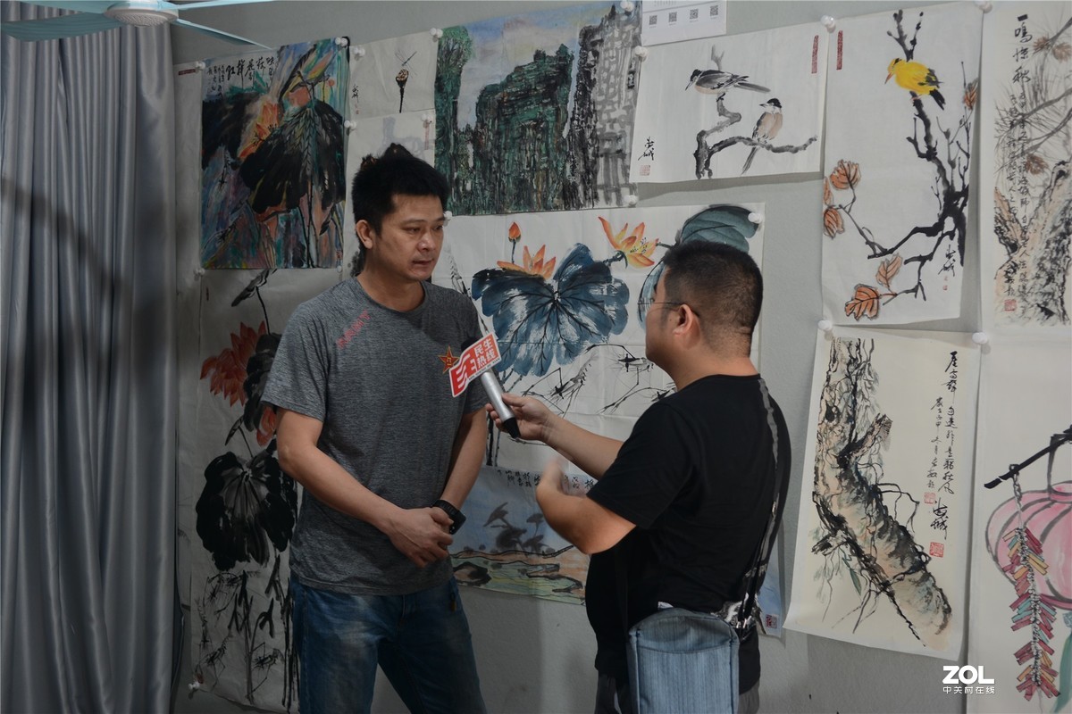 采访著名画家林海诚，录制揭阳电视台民生热线、编辑里湖前后、摄影里湖茶佬。