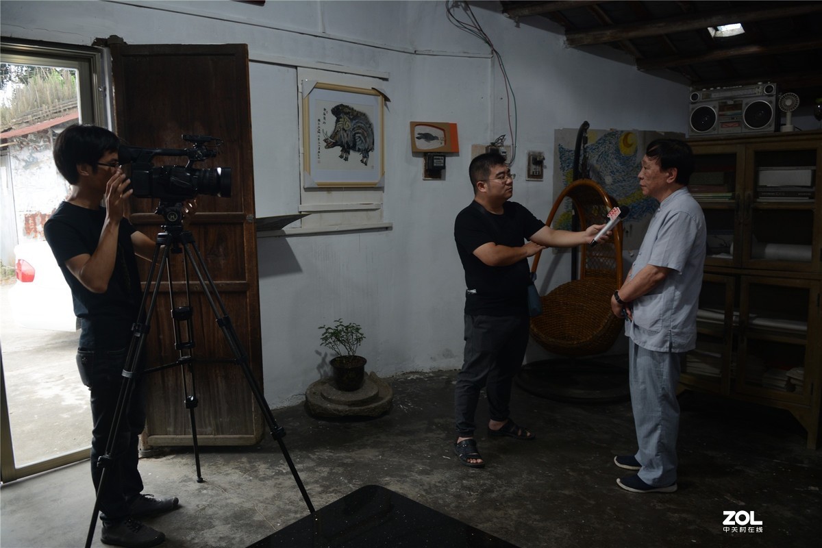 采访著名画家林海诚，录制揭阳电视台民生热线、编辑里湖前后、摄影里湖茶佬。