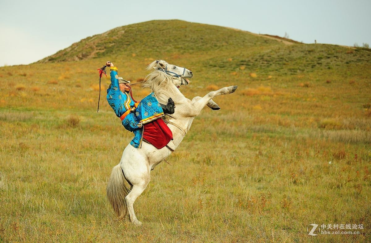 难忘乌兰布统之行（6）-----扬鞭立马         豪气冲天