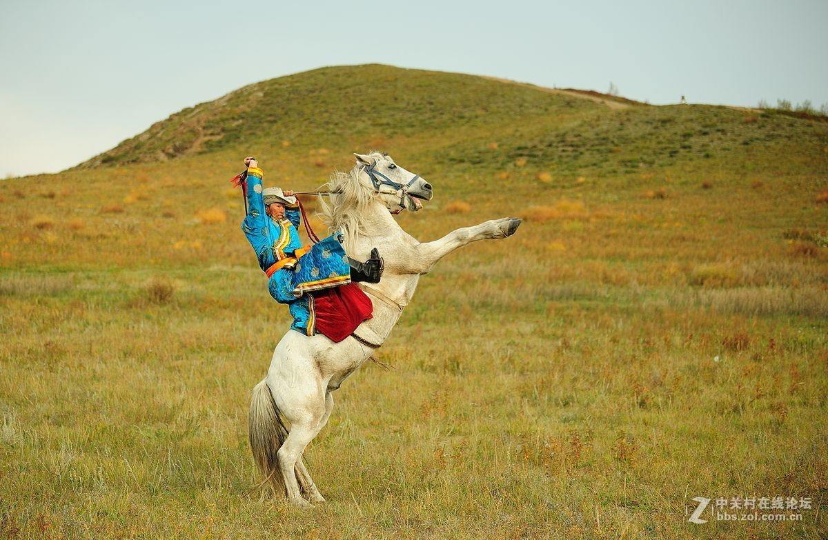 难忘乌兰布统之行（6）-----扬鞭立马         豪气冲天