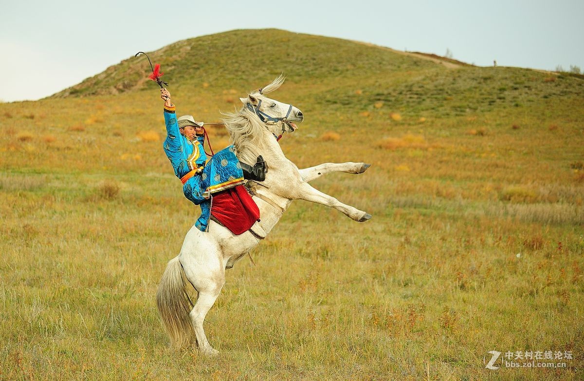 难忘乌兰布统之行（6）-----扬鞭立马         豪气冲天