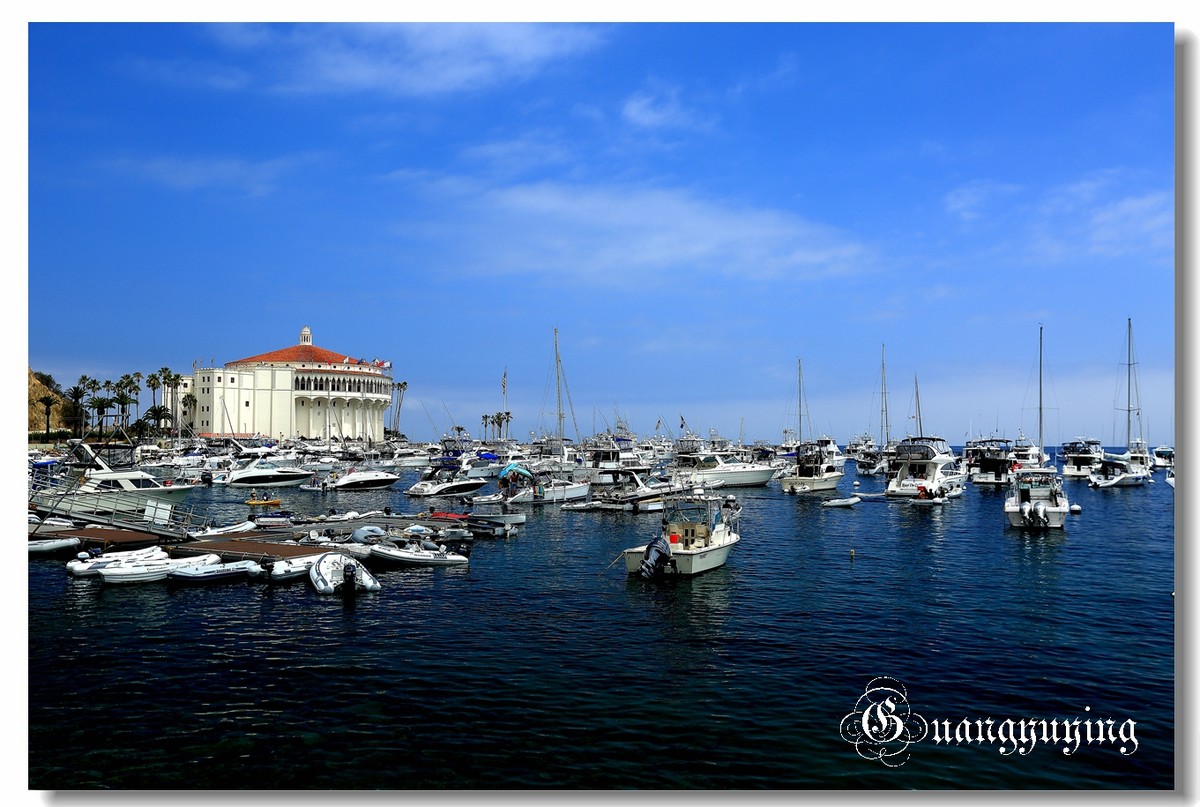 洛杉矶卡特琳娜岛新月海滩印象