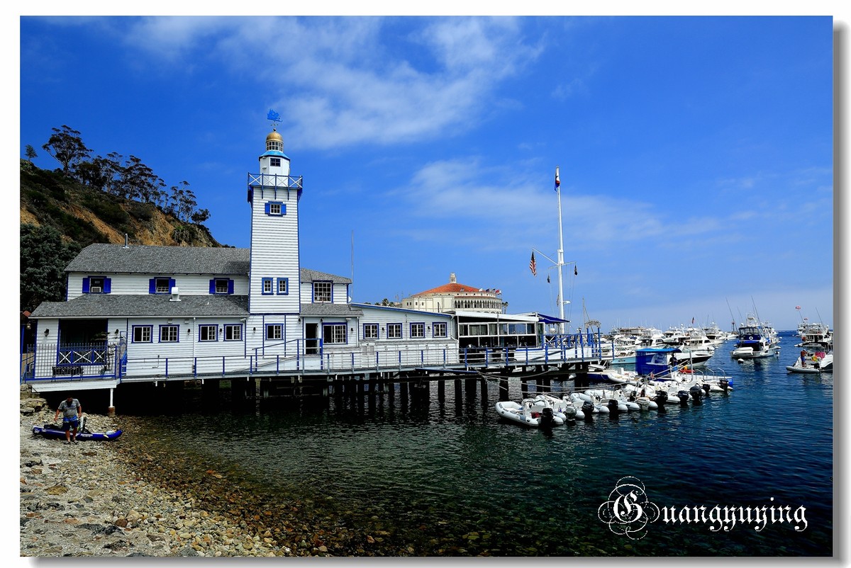 洛杉矶卡特琳娜岛新月海滩印象