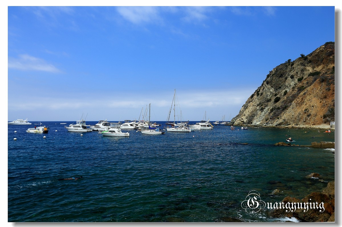 洛杉矶卡特琳娜岛新月海滩印象