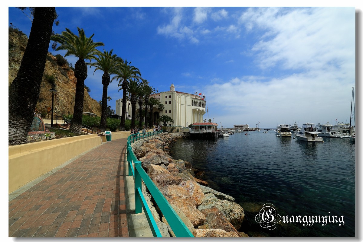 洛杉矶卡特琳娜岛新月海滩印象