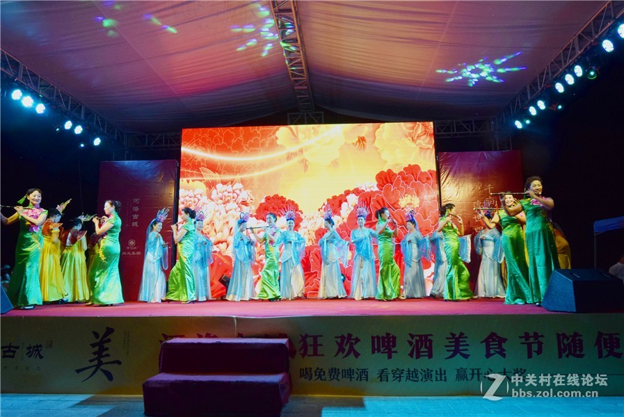 穿越.河洛古城首届仲夏夜啤酒文化节昨晚开幕