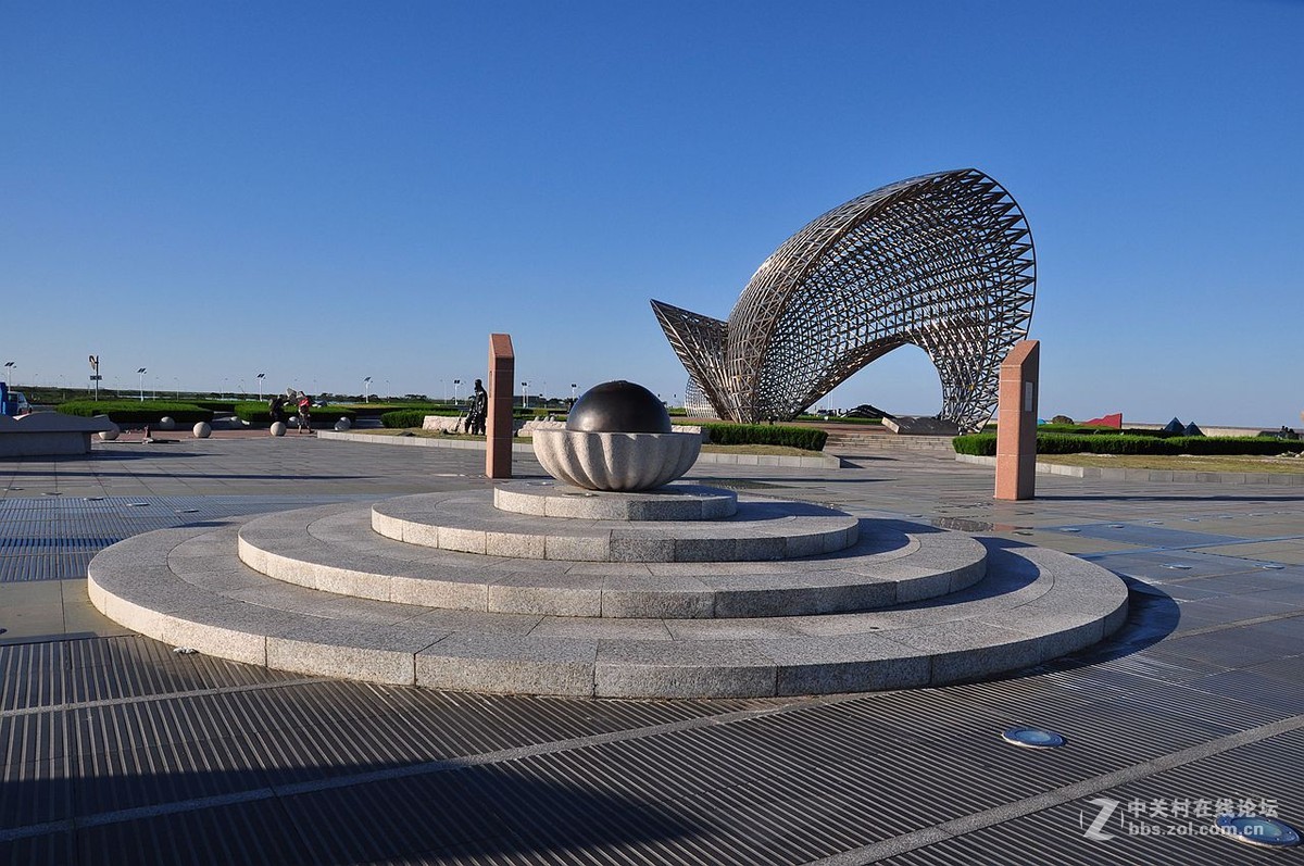 南汇嘴观海公园------标志的变化-中关村在线摄影论坛