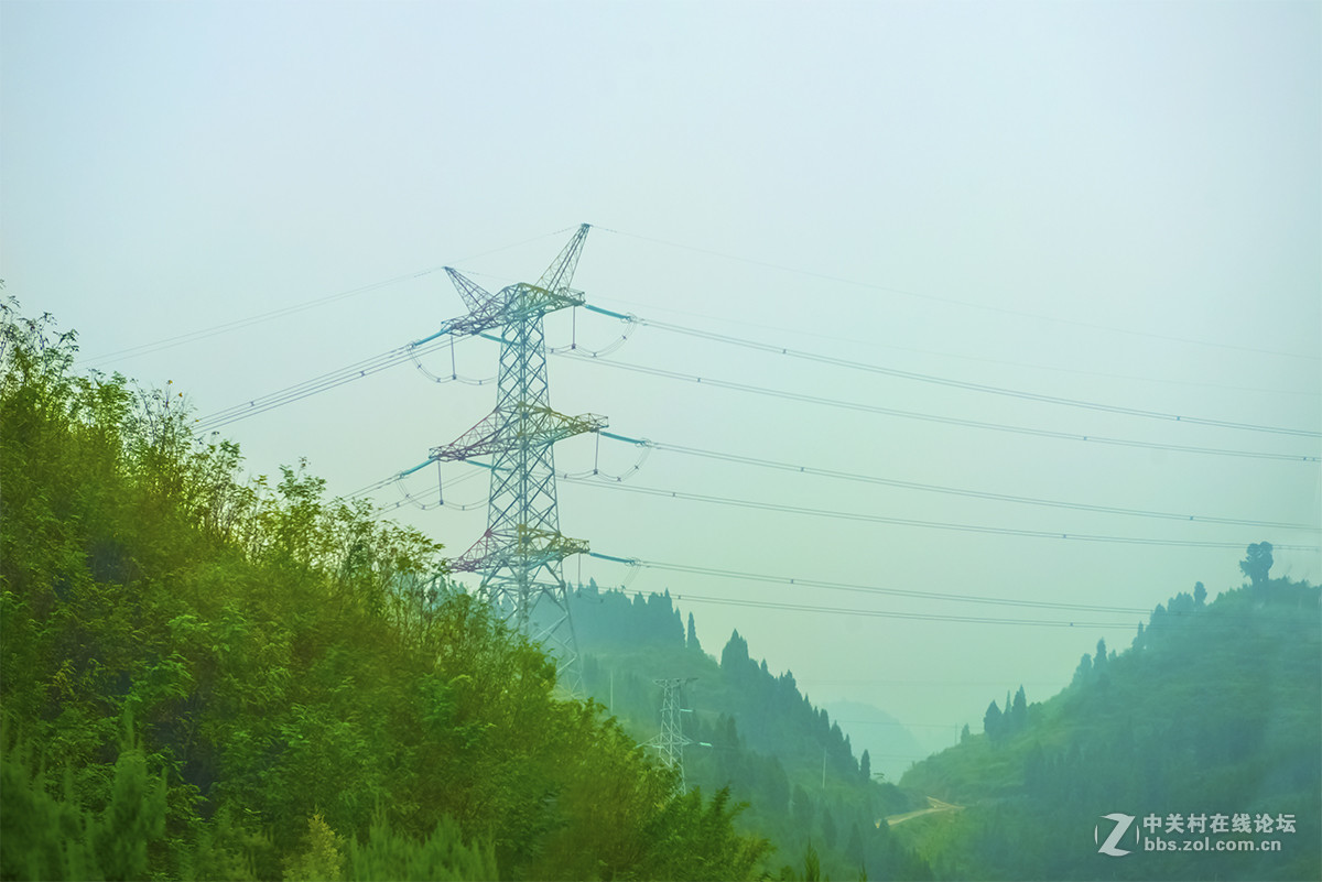 万水千山之-----高压线-中关村在线摄影论坛