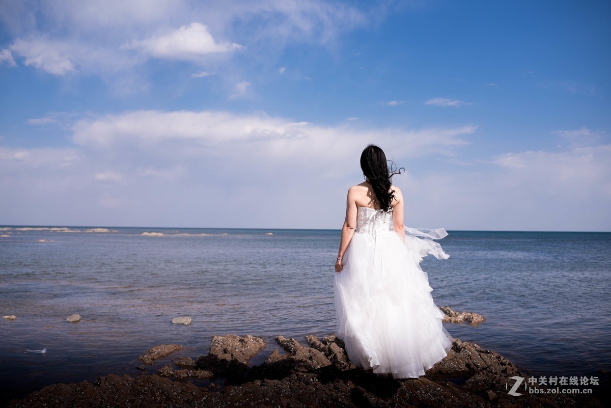 婚纱纪念海边