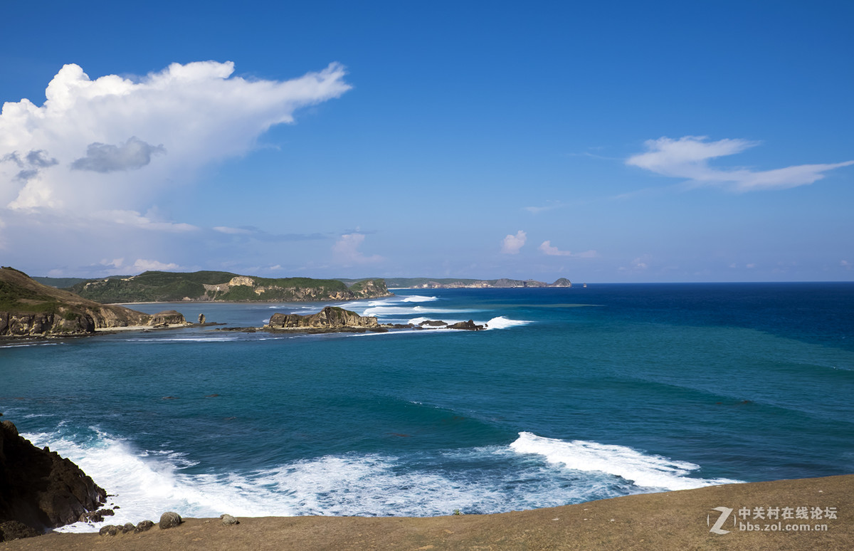 印度尼西亚龙目岛kuta海边风光