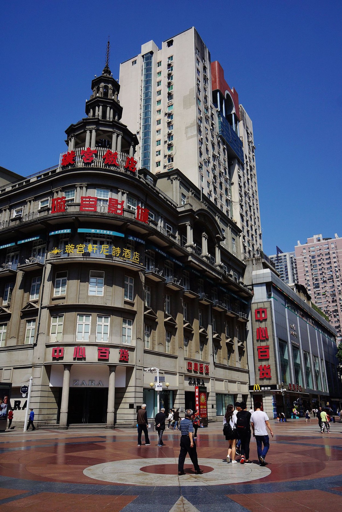 武汉印象繁华闹市街景一组