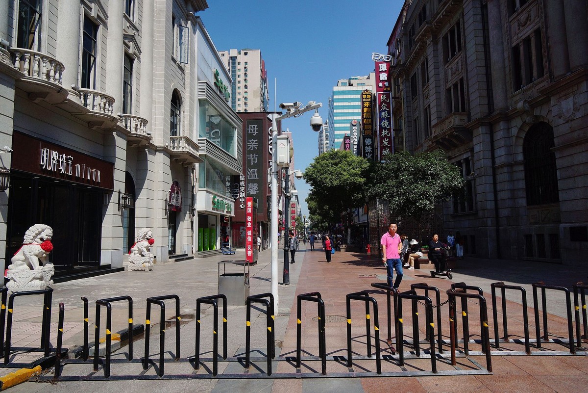 武汉印象繁华闹市街景一组