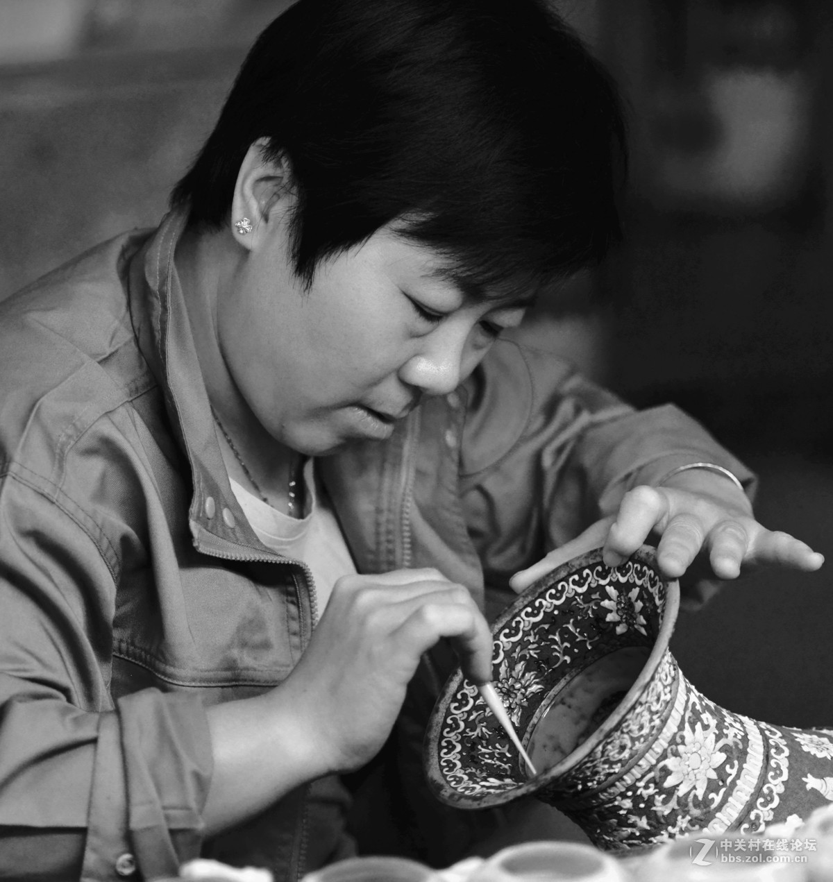 工匠精神景泰蓝制作工摄影穆荣城