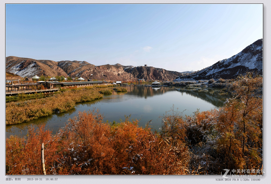 景泰县水沟湿地公园图片