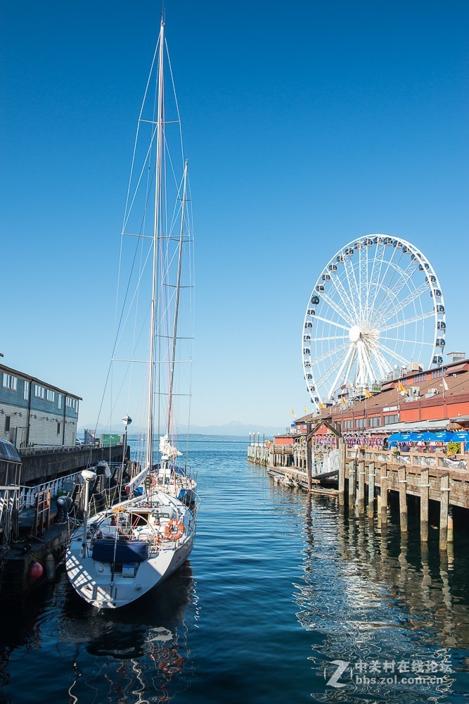 阿拉斯加路码头游轮观景