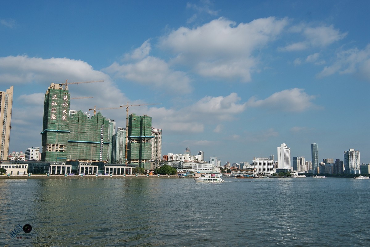 一组石围塘码头隔岸随拍景色