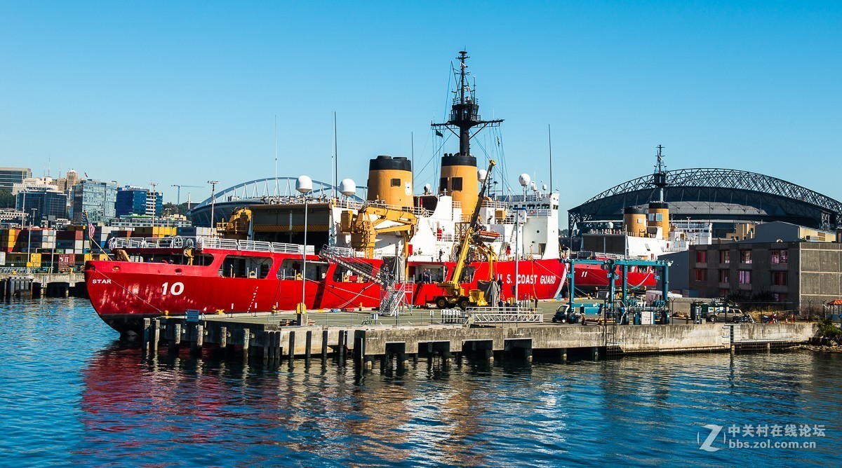 阿拉斯加路码头游轮观景