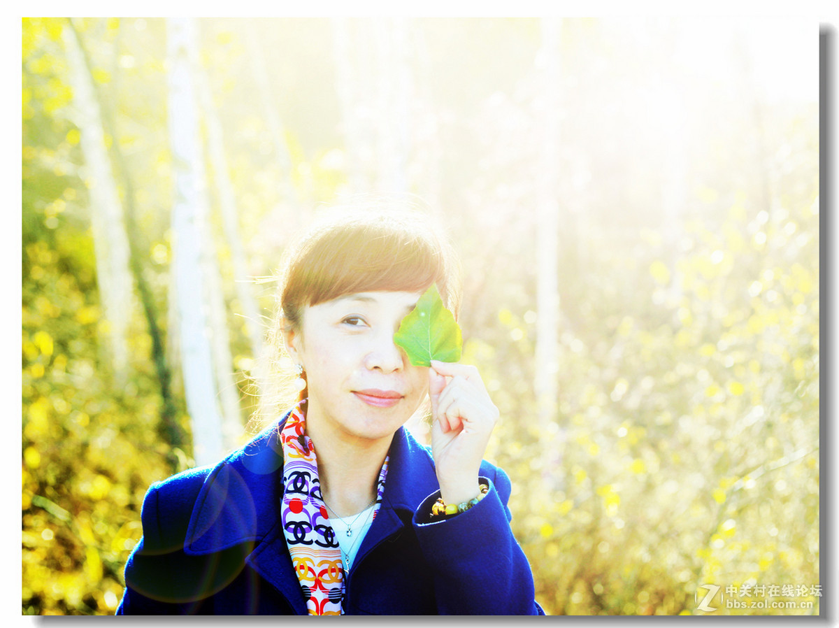 秋色中的人像！