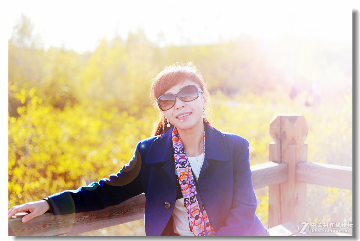 秋色中的人像！