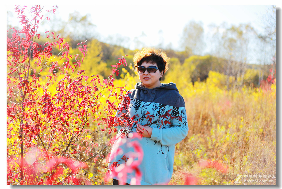 秋色中的人像！