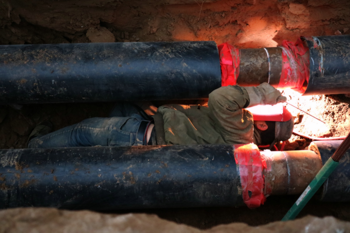 供热管道施工纪实