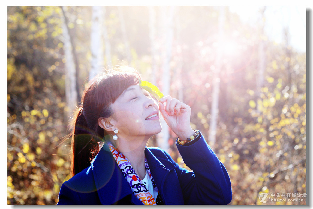 秋色中的人像！