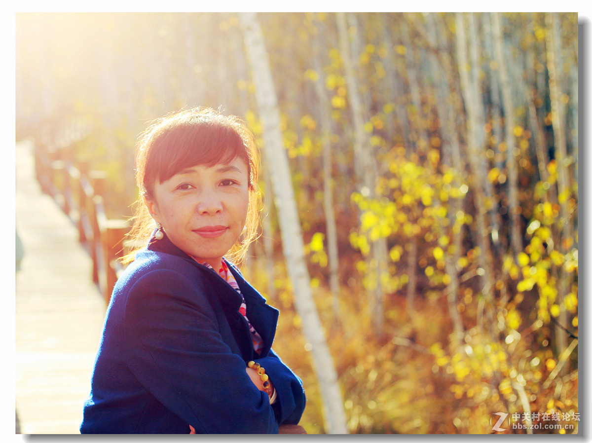 秋色中的人像！