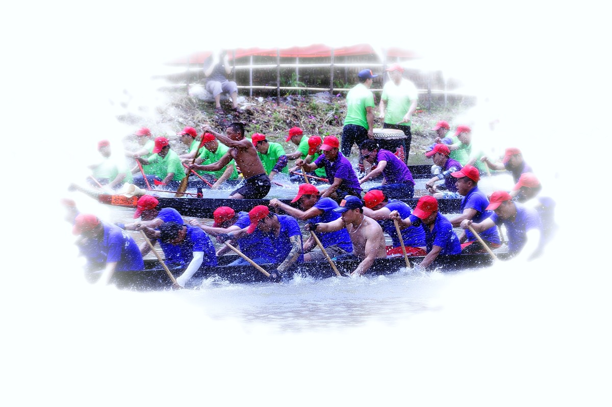 司前龙舟竞渡——祝贺好友皓月长弓荣任侨乡版主