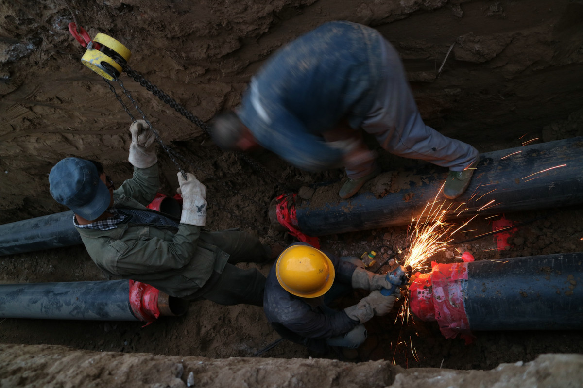 供热管道施工纪实