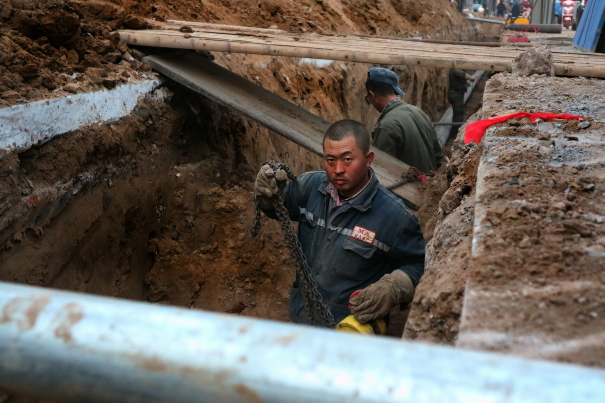 供热管道施工纪实