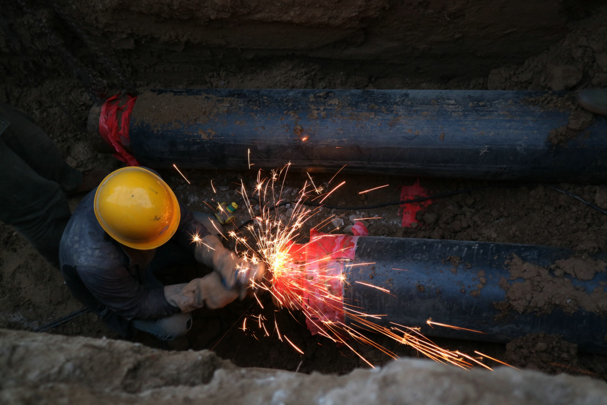 供热管道施工纪实