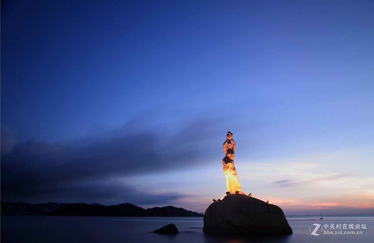 西湖长桥，城隍阁，保叔塔，断桥，珠海渔女