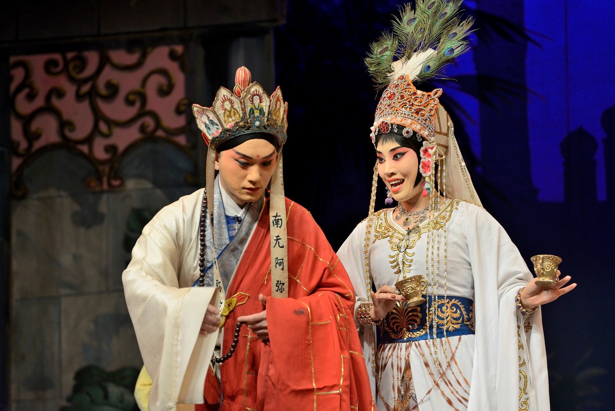 上海京剧院迎新贺岁演出神话京剧武戏盘丝洞习作一